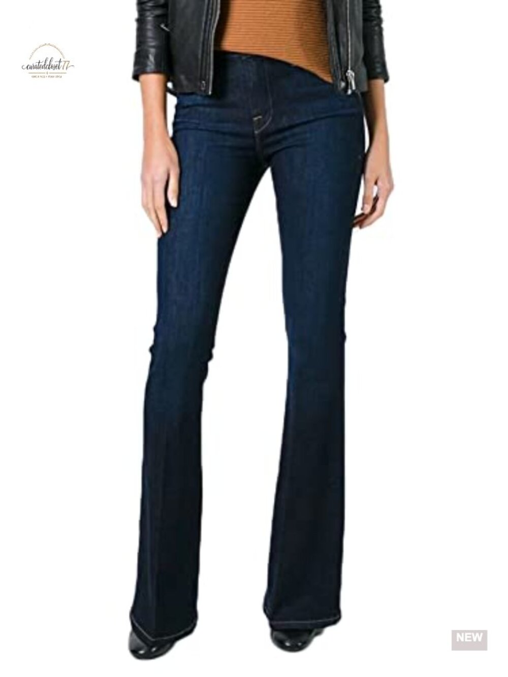 High Waisted Wide Leg Bootcut Flare Bellbottom Jeans Stretch Slim Fit